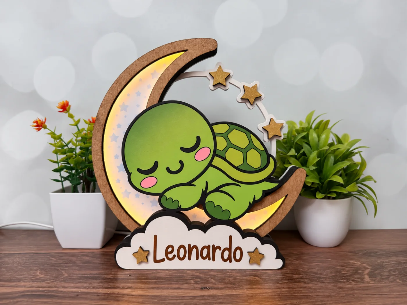 Lampada della buonanotte personalizzata — Tartaruga